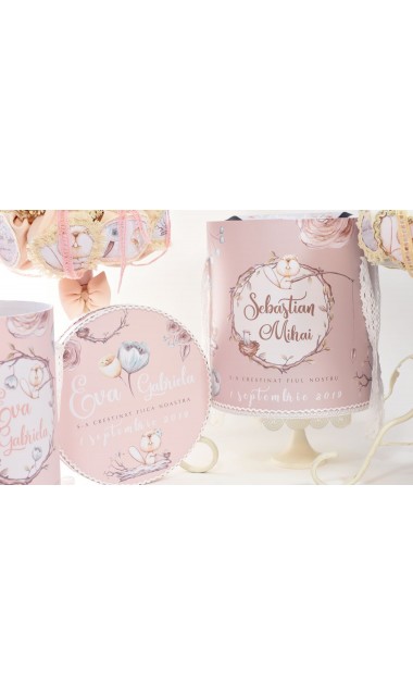 Trusou de botez pentru baieti personalizat cu un mic castor, Domnul Castor 10